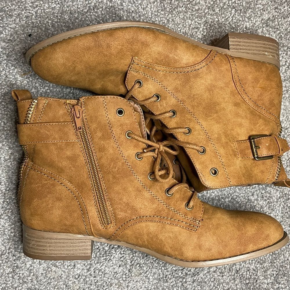 G by Guess Ankle Combat Boots